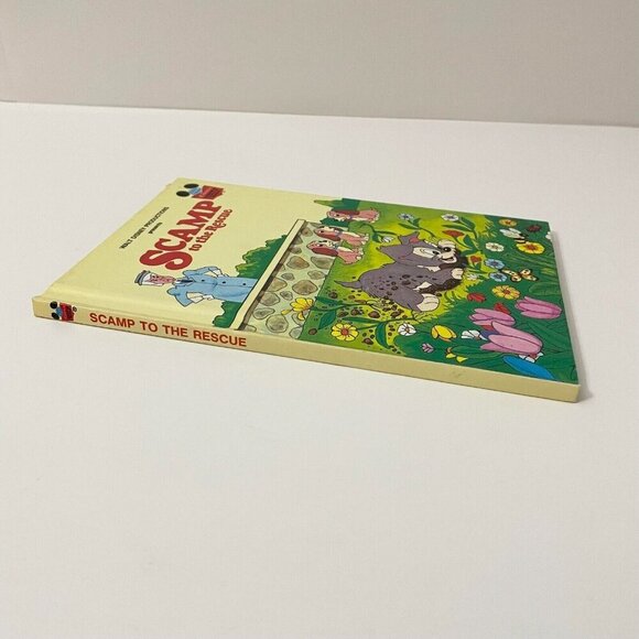 Vtg 1980 Walt Disney Scamp to the Rescue Hardcover Book - Picture 4 of 16